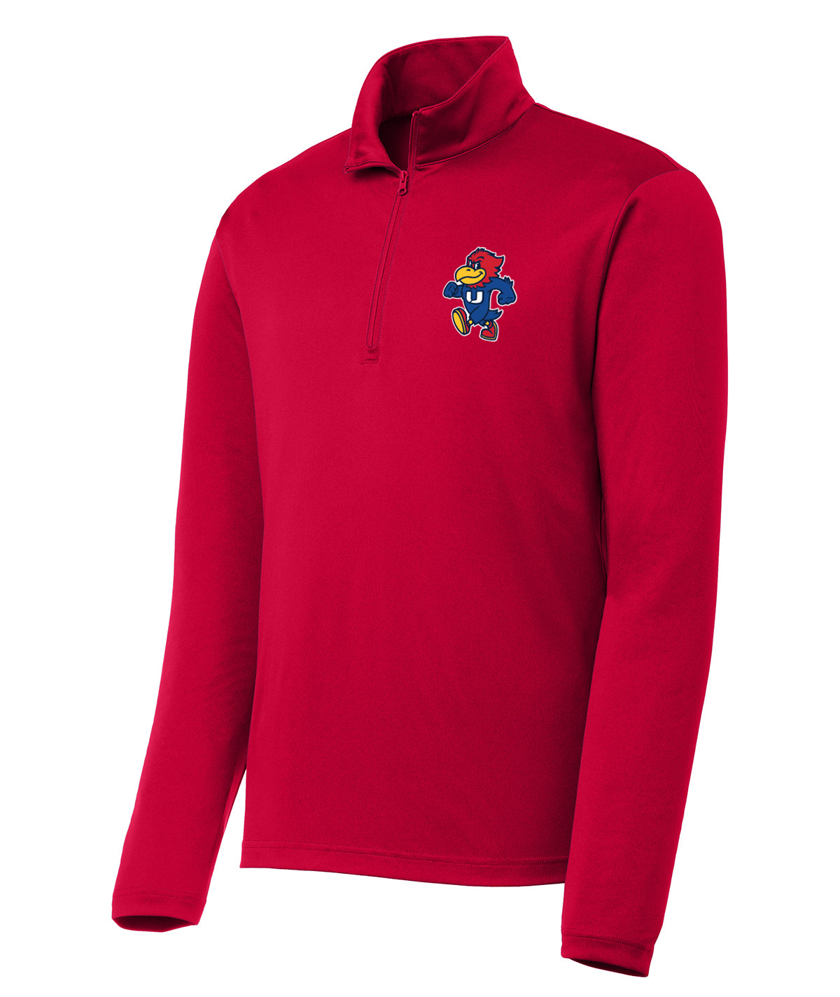 School Pride Mens 1/4 Zip Solid Pullover