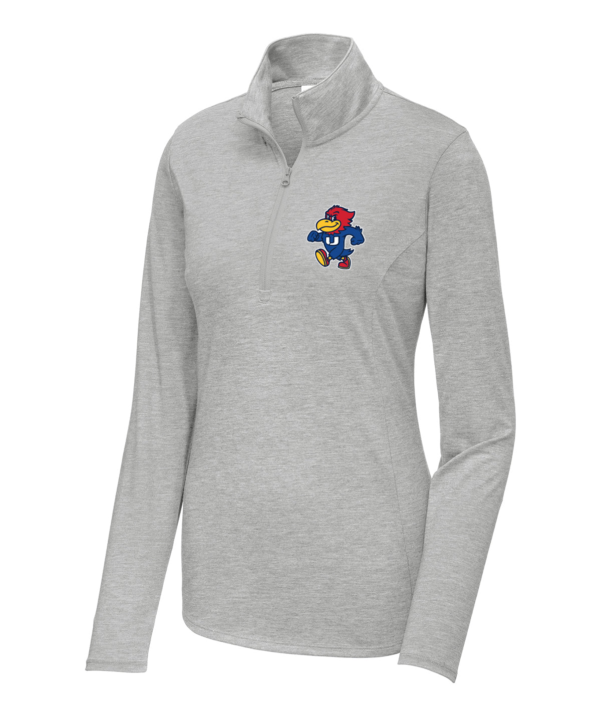 School Pride Womens 1/4 Zip Tri-Blend Pullover