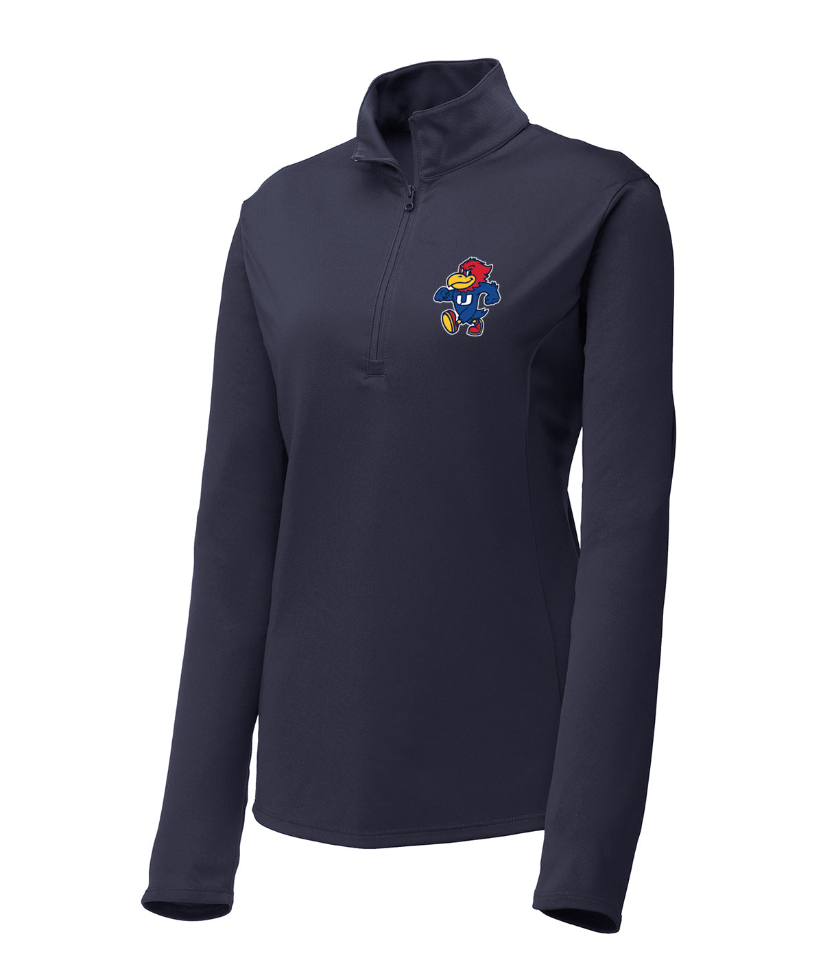 School Pride Womens 1/4 Zip Solid Pullover